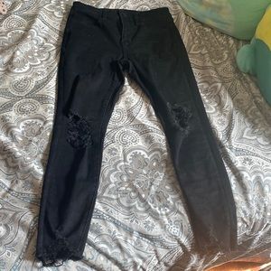 Black jeggings